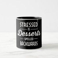 Stressgepresste Desserts werden rückwärts geschrie