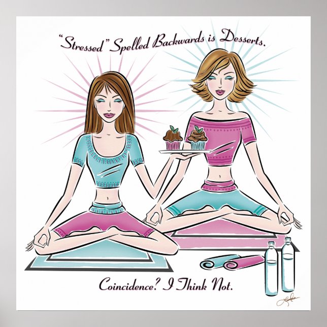 Stressgeschrien rückwärts ist Desserts Poster (Vorne)