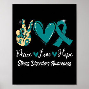 Stressstörungen Bewusstsein Frieden Liebe Hoffnung Poster