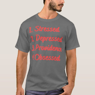 Stresste depressive Vorwarnung besessen T-Shirt