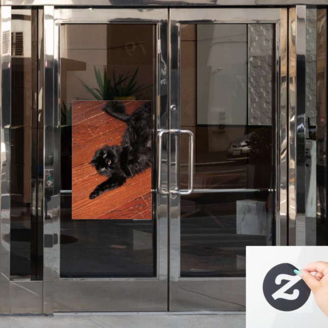 Stretch Fensteraufkleber (Büro Tür)