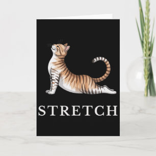 Stretch-Katzen-Yoga-Shirt Ruhig Lance Süße Tier Yo Karte