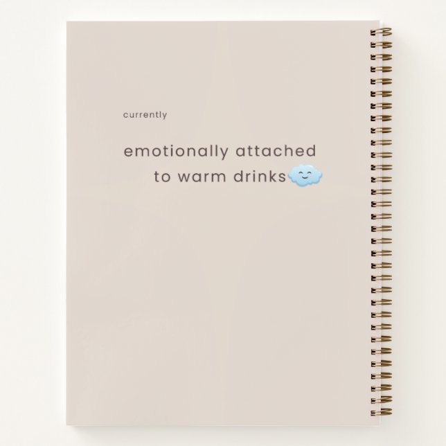 Stretch Tomorrow Sloth Notizbuch | Cozy Minimal 2. (Rückseite)