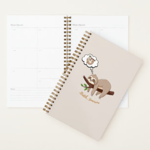 Stretch Tomorrow Sloth Planner Cozy Minimalist Planer