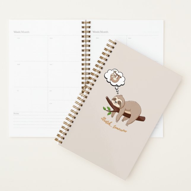Stretch Tomorrow Sloth Planner | Cozy Minimalist Planer (Anzeige)
