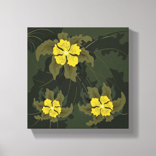 Stretched Canvas Print - Blume Leinwanddruck (Vorderseite)