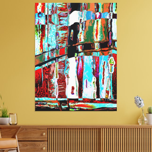 Stretched Canvas Print – Collapse Reflection  Leinwanddruck (Insitu (Wohnzimmer))