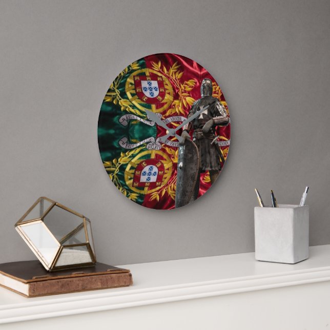 Stretched Canvas Print Große Wanduhr (Büro)