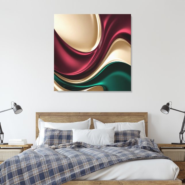 Stretched canvas print in stylish graphic leinwanddruck (Insitu (Schlafzimmer))
