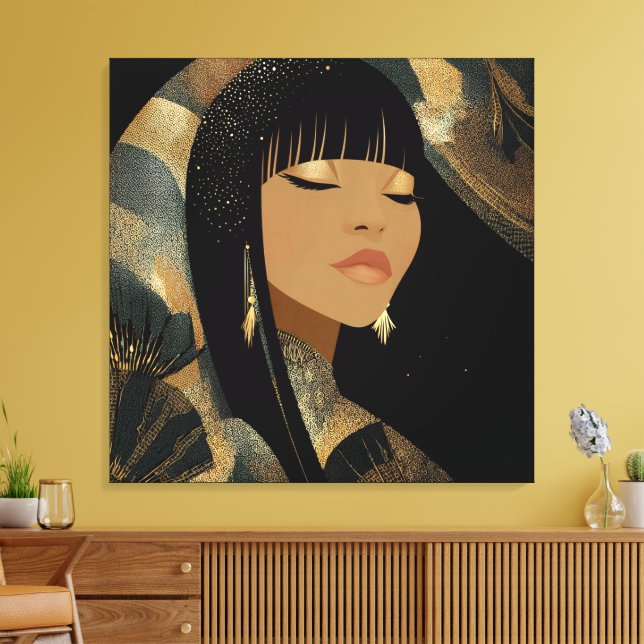 Stretched Canvas Print Leinwanddruck (Insitu (Wohnzimmer))