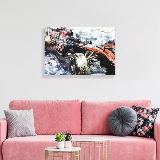 Stretched Canvas Print Leinwanddruck (Insitu (Wohnzimmer))