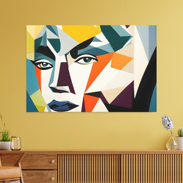 Stretched Canvas Print Leinwanddruck (Insitu (Wohnzimmer))
