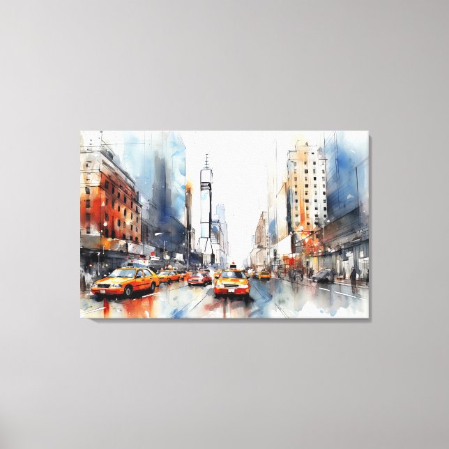 Stretched Canvas Print mit New York City. Leinwanddruck (Vorderseite)