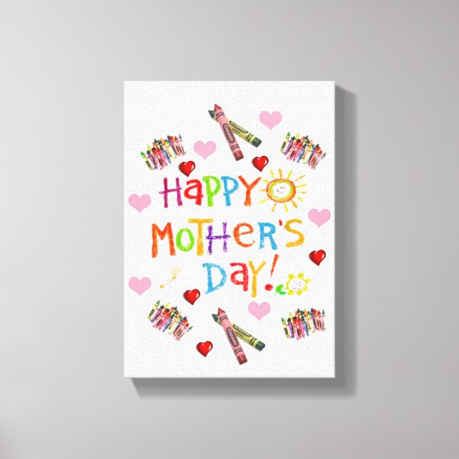 Stretched Canvas Print Mother's Day Leinwand (Vorderseite)
