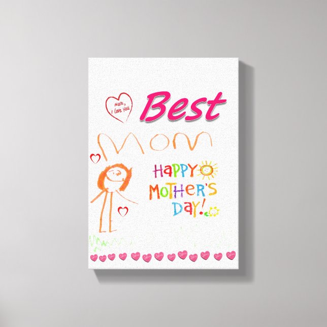 Stretched Canvas Print Mother's Day Leinwand (Vorderseite)