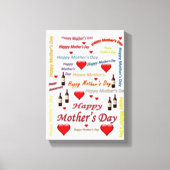 Stretched Canvas Print Mother's Day Leinwand (Vorderseite)