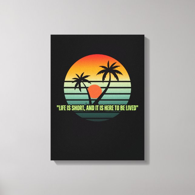 Stretched Canvas Print,Motivational Quote Wall Art Leinwanddruck (Vorderseite)
