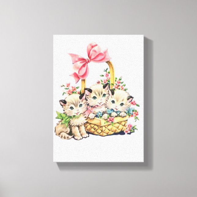 Stretched Canvas Print Ostertag Kitten Leinwanddruck (Vorderseite)