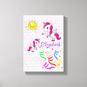 Stretched Canvas Print Pony Sun Leinwanddruck