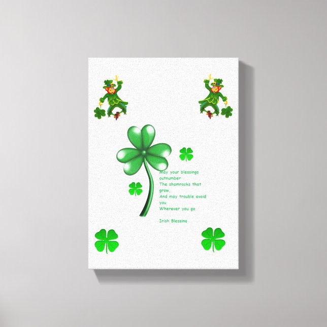 Stretched Canvas Print St. Patrick's Day Leinwanddruck (Vorderseite)
