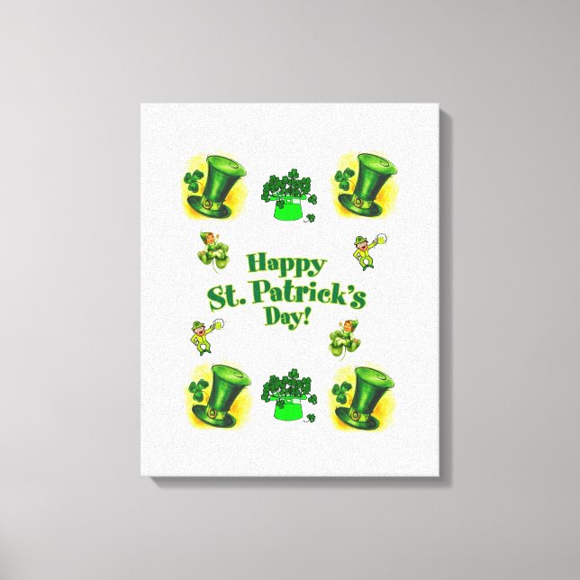 Stretched Canvas Print St. Patrick's Day Leinwanddruck (Vorderseite)