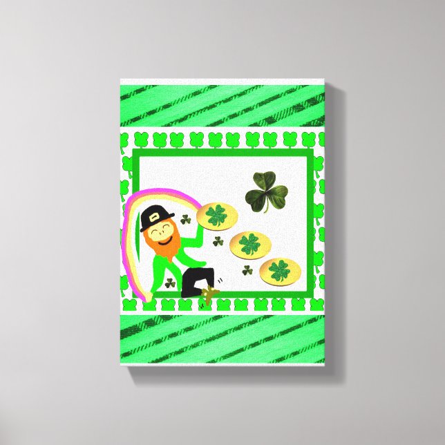 Stretched Canvas Print St. Patrick's Day Leinwanddruck (Vorderseite)