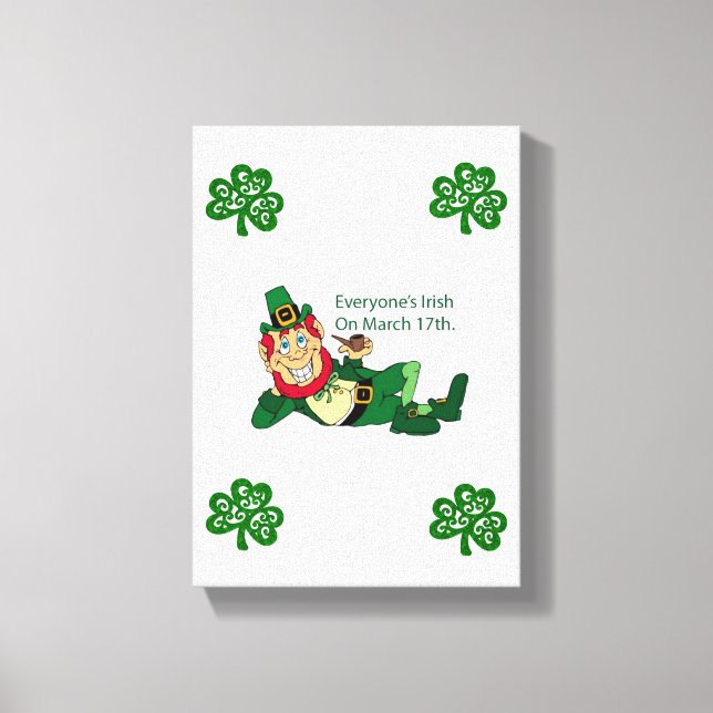Stretched Canvas Print St. Patrick's Day Leinwanddruck (Vorderseite)