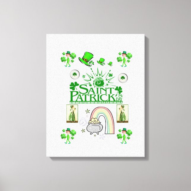 Stretched Canvas Print St. Patrick's Day Leinwanddruck (Vorderseite)