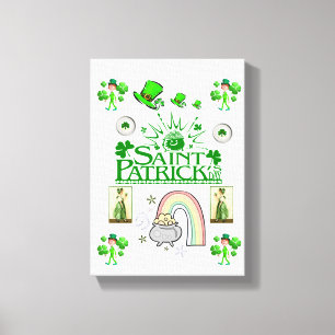 Stretched Canvas Print St. Patrick's Day Leinwanddruck
