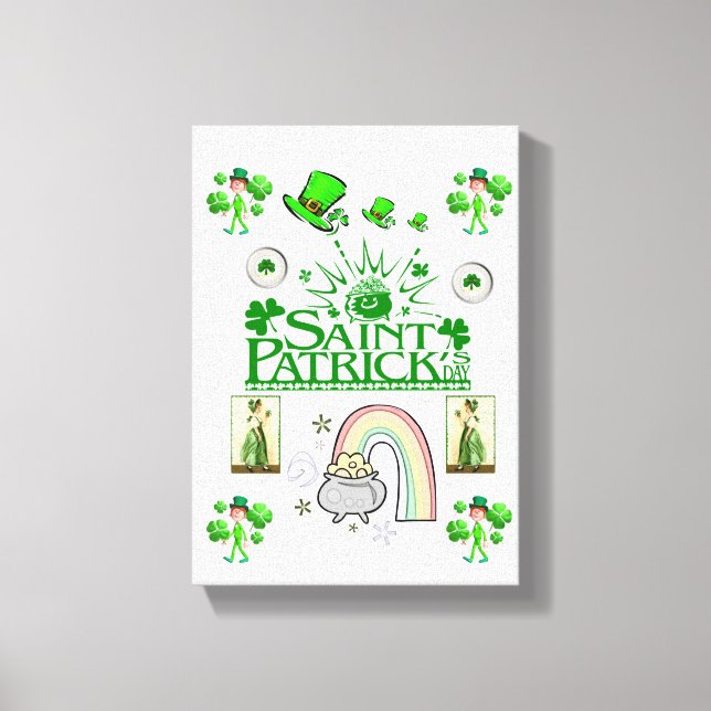 Stretched Canvas Print St. Patrick's Day Leinwanddruck (Vorderseite)