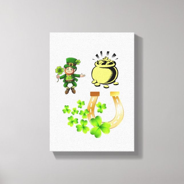 Stretched Canvas Print St. Patrick's Day Leinwanddruck (Vorderseite)