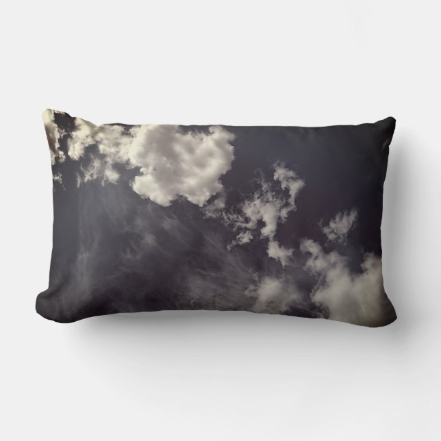 Stretched-out-Metallwolken Lendenkissen (Vorderseite)