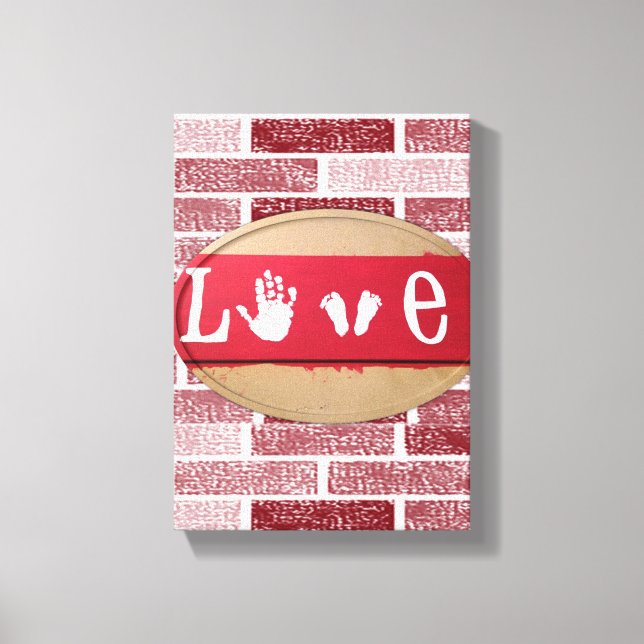 Stretchierte Canvas Print Valentine's Day Liebe Leinwanddruck (Vorderseite)