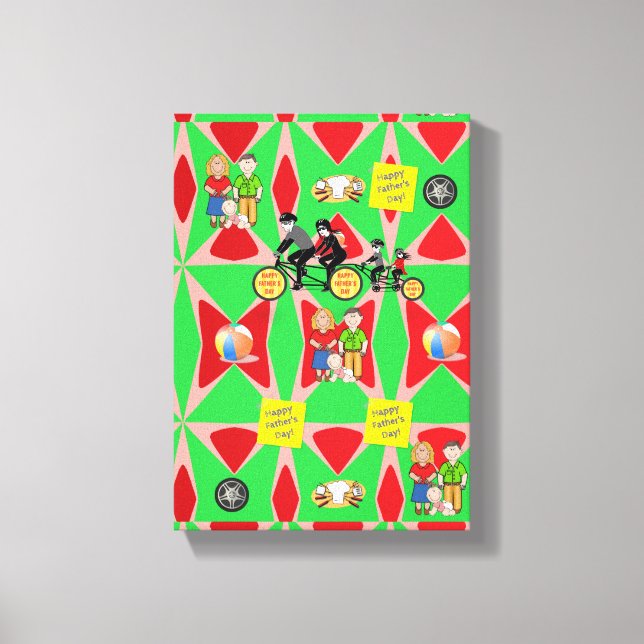 Stretchierte Canvas Print Vatertag Leinwand (Vorderseite)