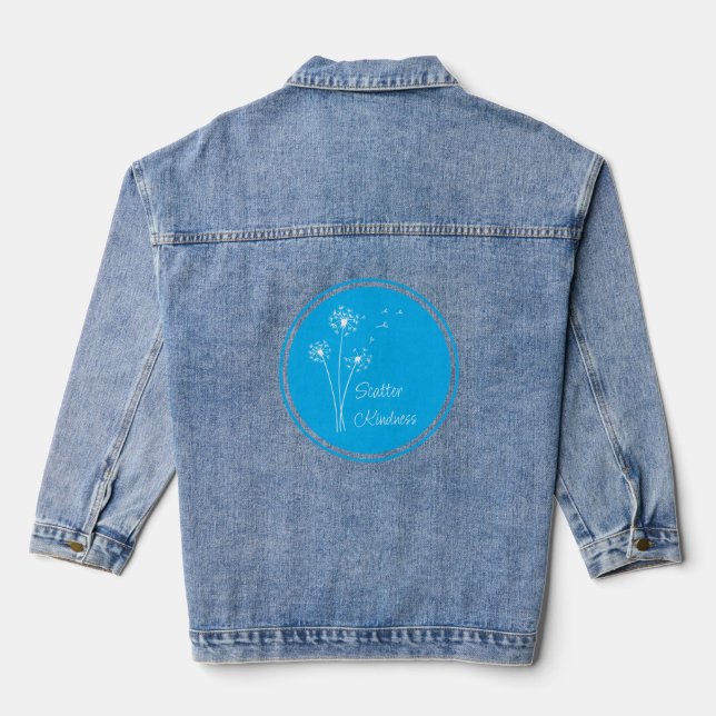 Streuende Gutherzigkeit Denim Jacke (Rückseite)
