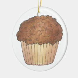 Streusel Crumb Muffin, gebacken von Bäckerei Baker Keramik Ornament