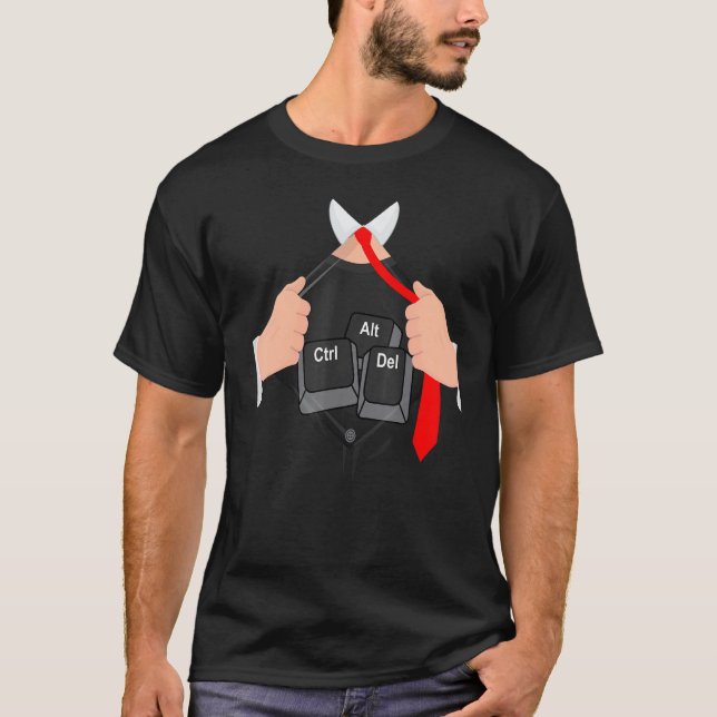 Strg Alt Entf I Computer-Hacker-Code-Hacking-Es Pr T-Shirt (Vorderseite)