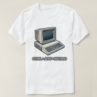 STRG + ALT + RETRO Retro-PC T-Shirt