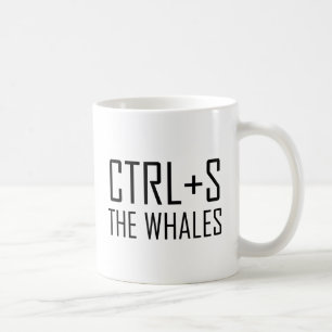 STRG + S Die Wale (Rettet die Wale) Kaffeetasse