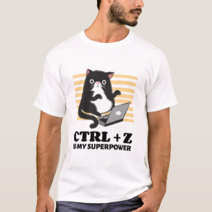 Strg + Z ist mein Superheld 3D-Modell T-Shirt