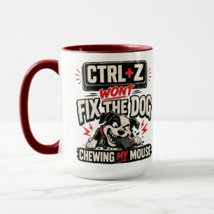 STRG + Z wird den Hund, der an meiner Maus kaut, n Tasse