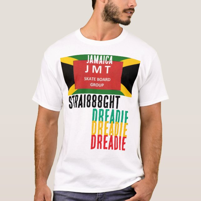STRIA88HT DREADIE Basic Dunkles T-Shirt (Vorderseite)