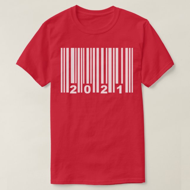 Strichcode 2021 T-Shirt (Design vorne)