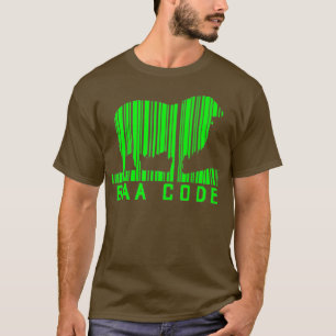 Strichcode-Bauer für Lamm T-Shirt