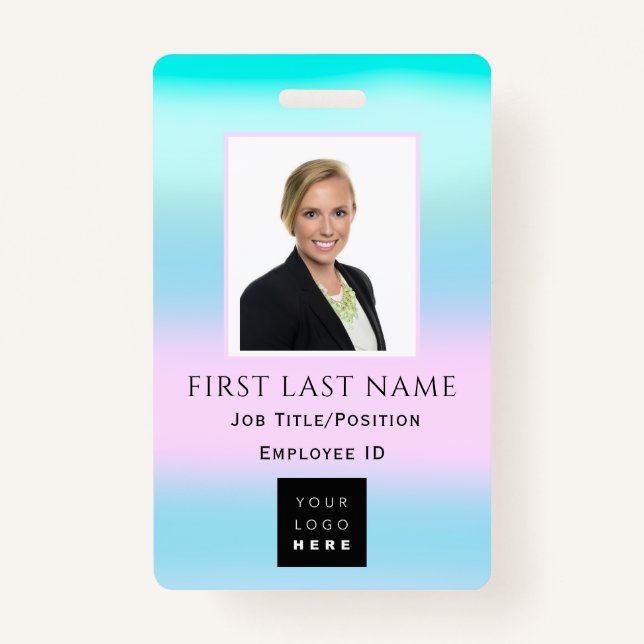 Strichcode Foto Name IDCard NURSE Gesundheitsmediz Ausweis (Vorderseite)