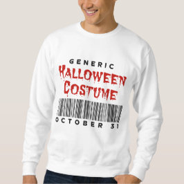 Strichcode Generisches Halloween-Kostüm 31. Oktobe Sweatshirt
