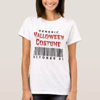 Strichcode Generisches Halloween-Kostüm 31. Oktobe