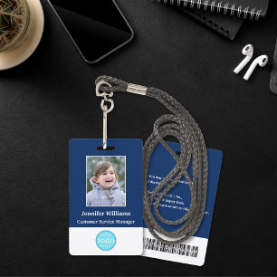 Strichcode-ID des Fotos für Mitarbeiter Ausweis