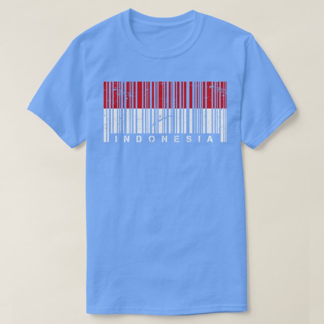 Strichcode Indonesien T-Shirt (Design vorne)