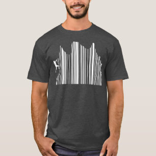 Strichcode Klettern Supermarkt Klettersteiger T-Shirt